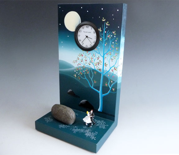 "Blue Waltz" Clock by Pascale Judet